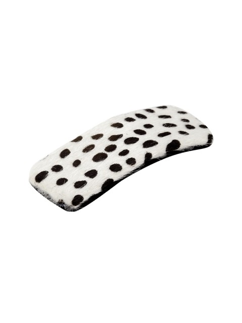 

Stoln Girls White & Black Printed Tic Tac Hair Clip