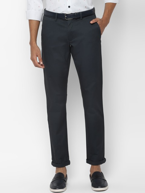 

Allen Solly Men Navy Blue Slim Fit Solid Regular Trousers