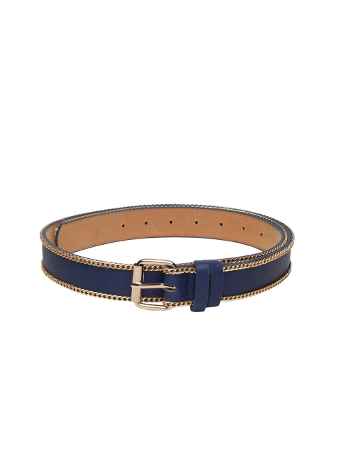 

Globus Women Navy Blue & Gold-Toned Solid Belt