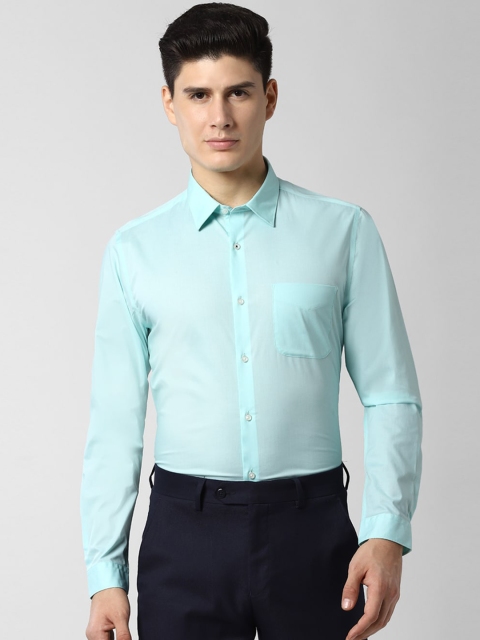 

Peter England Men Turquoise Blue Slim Fit Solid Formal Shirt