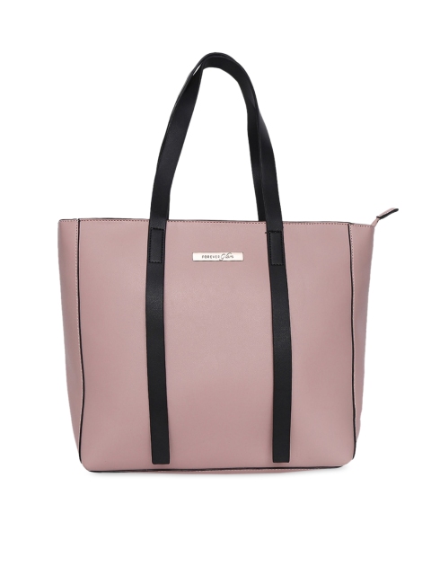 

Forever Glam by Pantaloons Pink Solid Tote Bag