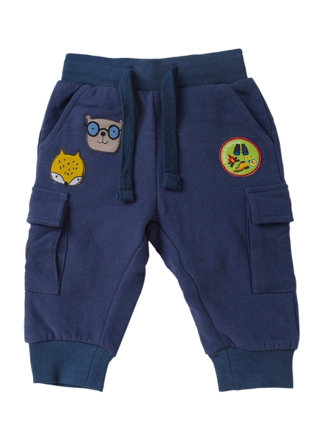 

5.10.15 Boys Navy Blue Regular Fit Solid Joggers