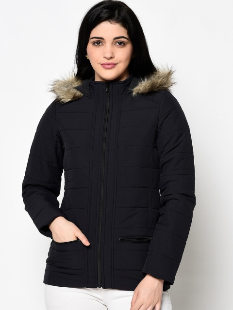 

Trufit Women Black Solid Insulator Parka