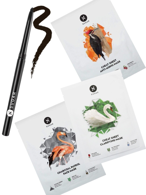 

SUGAR Cosmetics Kajal & Sheet Mask Combo, Multi