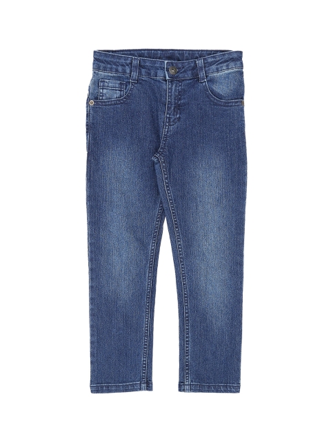 

Pantaloons Junior Boys Navy Blue Tapered Fit High-Rise Clean Look Jeans