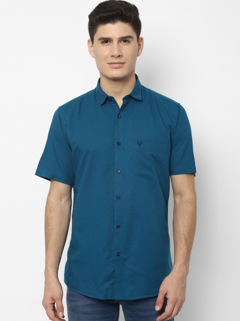 

Allen Solly Men Blue Slim Fit Checked Casual Shirt