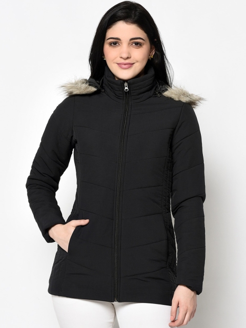 

Trufit Women Black Solid Insulator Parka