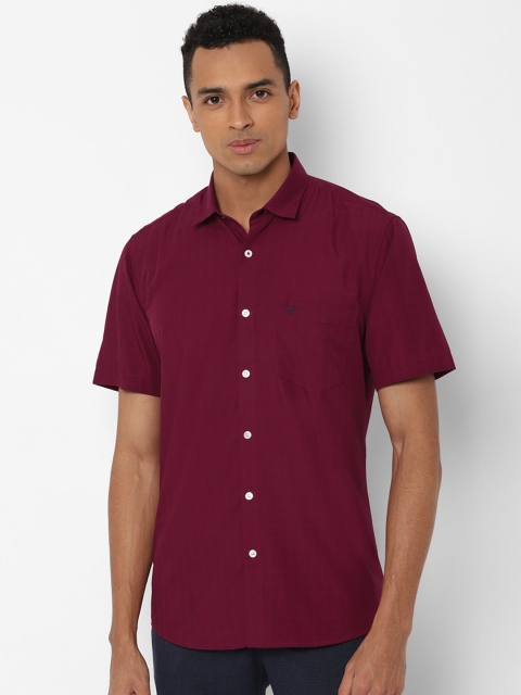

Allen Solly Men Maroon Slim Fit Solid Casual Shirt