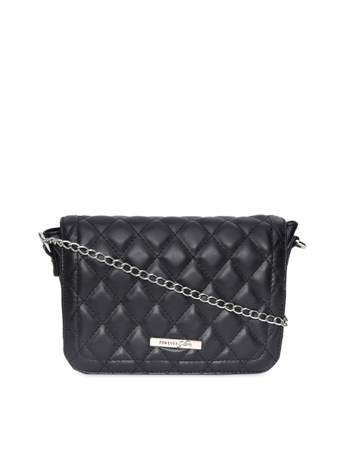 

Forever Glam by Pantaloons Black Textured Sling Bag