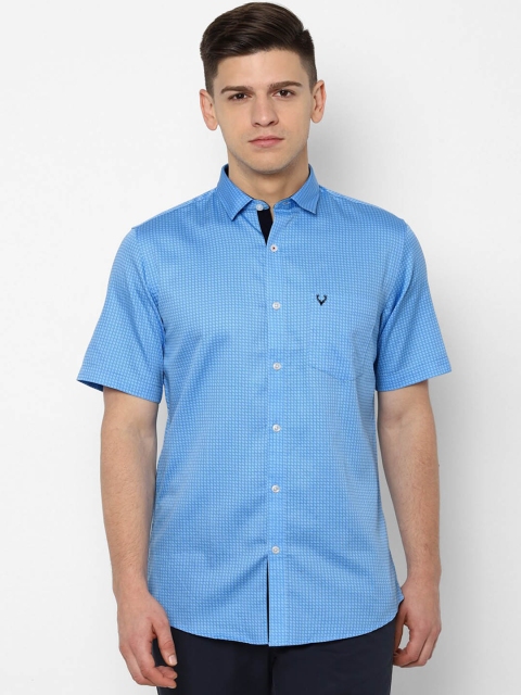 

Allen Solly Men Blue Slim Fit Solid Casual Shirt