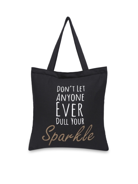 

Forever Glam by Pantaloons Black & White Printed Tote Bag