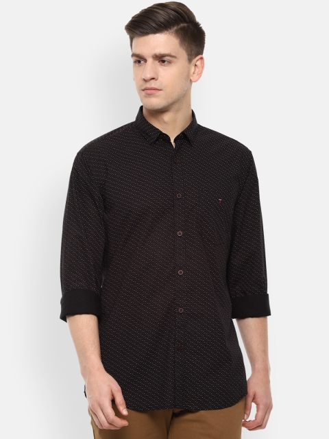 

Louis Philippe Sport Men Black & Red Slim Fit Printed Casual Shirt