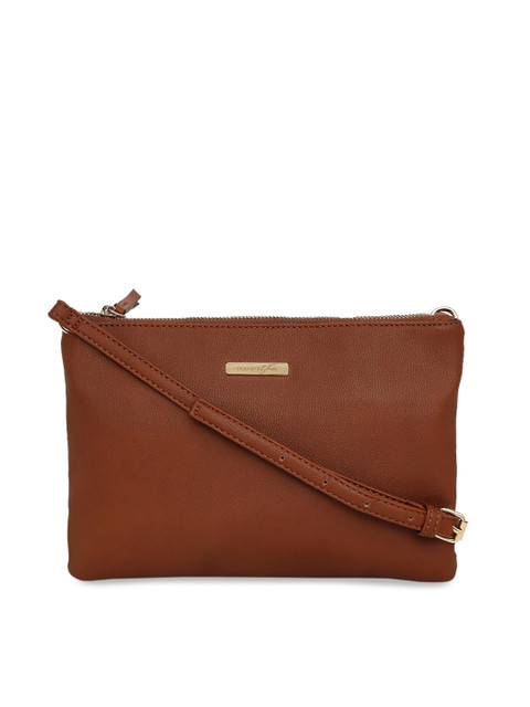 

Forever Glam by Pantaloons Tan Solid Sling Bag