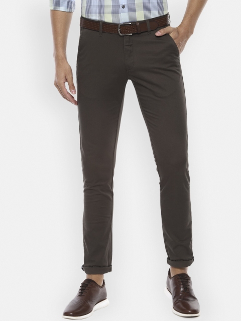 

Van Heusen Sport Men Brown Slim Fit Solid Regular Trousers