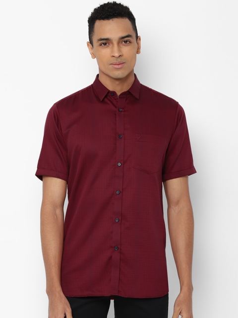 

Allen Solly Men Maroon Slim Fit Solid Casual Shirt