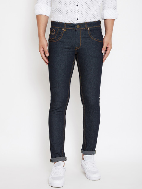 

Canary London Men Navy Blue Skinny Fit Low-Rise Clean Look Stretchable Jeans