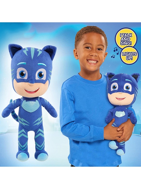 

PJ MASK Unisex Kids Set of 2 Blue & Red Cat Boy Plush Toy