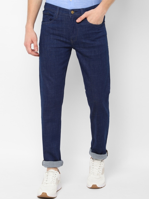 

Solly Jeans Co. Men Navy Blue Tapered Fit Mid-Rise Clean Look Stretchable Jeans