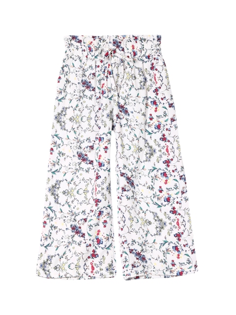 

Cherokee Girls White Regular Fit Printed Parallel Trousers