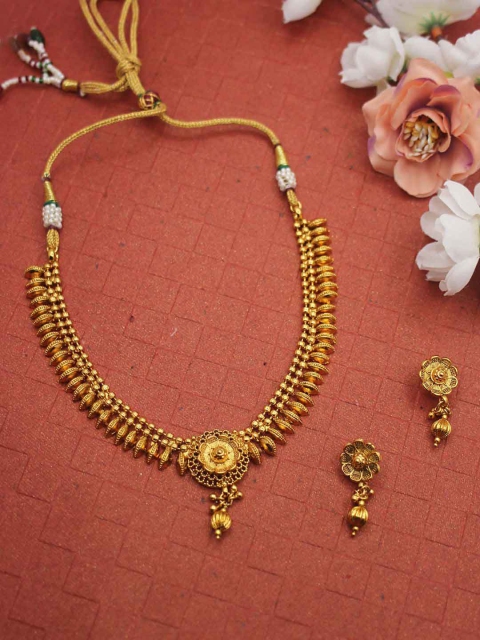 

Sia Art Jewellery Gold Plated Floral Jewellery Set