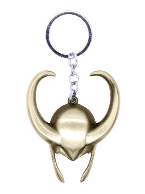 

Planet Superheroes Loki Keychain - Horned Helmet, Gold