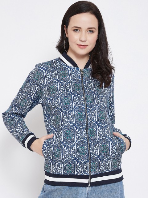 

Austin wood Men Blue Printed Sweatshirt