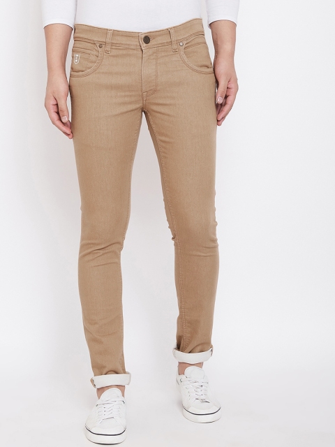 

Canary London Men Khaki Skinny Fit Low-Rise Clean Look Stretchable Jeans