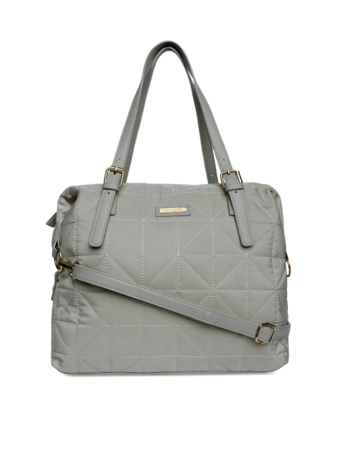 

Forever Glam by Pantaloons Olive Green Textured Handheld Bag