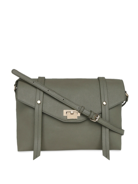 

Forever Glam by Pantaloons Green Solid Sling Bag