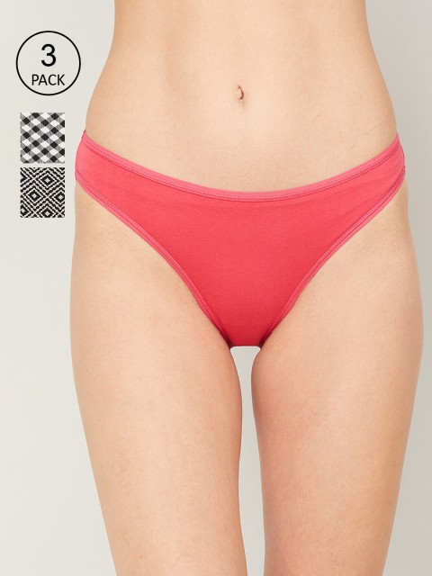 

Ginger by Lifestyle Women Pack of 3 Assorted Bikini Briefs 8907362599352