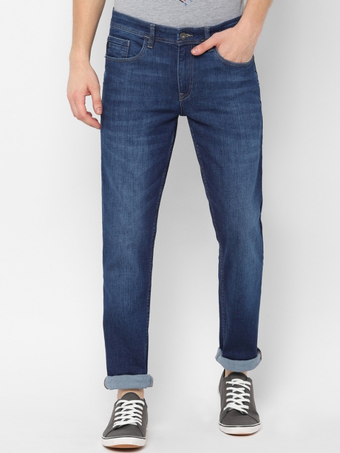 

Solly Jeans Co. Men Navy Blue Regular Fit Mid-Rise Clean Look Jeans