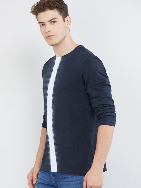 

max Men Black Dyed Round Neck T-shirt