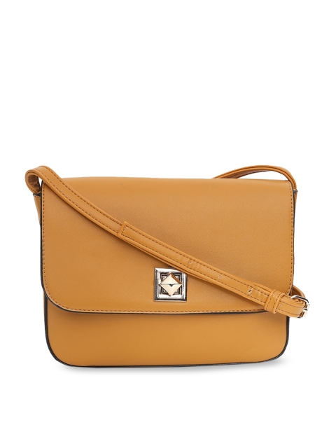 

Forever Glam by Pantaloons Mustard Yellow Solid Sling Bag