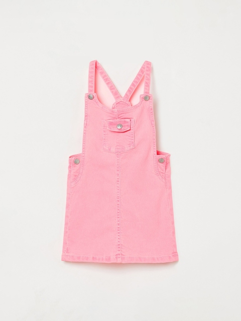 

Juniors by Lifestyle Girls Pink Solid Dungarees