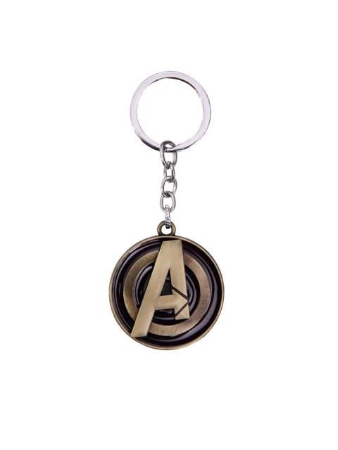 

Planet Superheroes Gold-Toned & Black Avengers Keychain