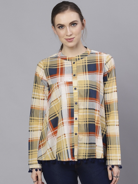 

AKS Yellow Checked Tunic