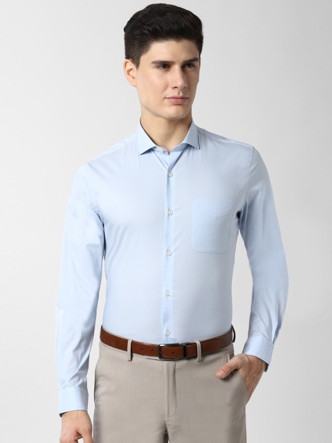 

Peter England Men Blue Slim Fit Solid Formal Shirt