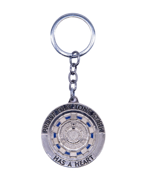 

Planet Superheroes Iron Man Keychain - Tony Stark Heart Silver