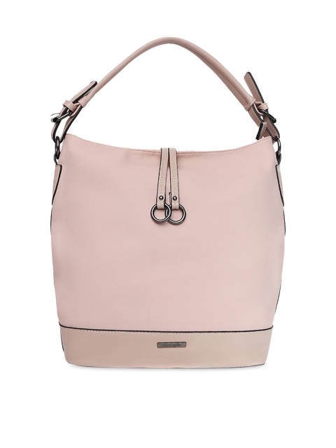 

Forever Glam by Pantaloons Pink Solid Hobo Bag