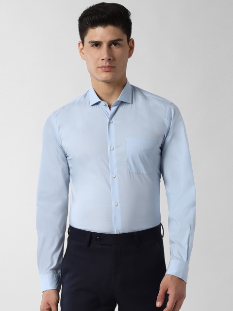 

Peter England Men Blue Slim Fit Solid Formal Shirt