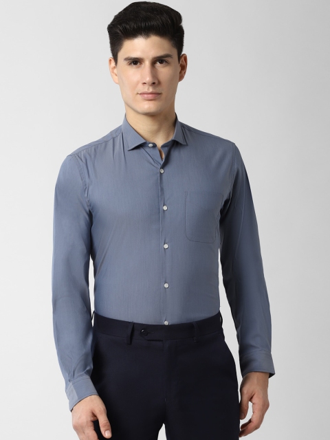

Peter England Men Grey Slim Fit Solid Formal Shirt