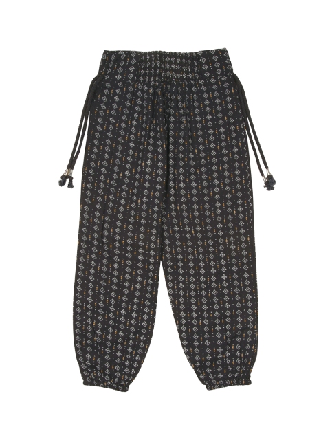 

Cherokee Girls Black & White Regular Fit Printed Joggers