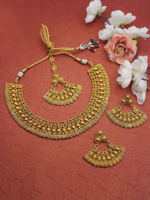 

Sia Art Jewellery Women Gold Plated Jewellery Set