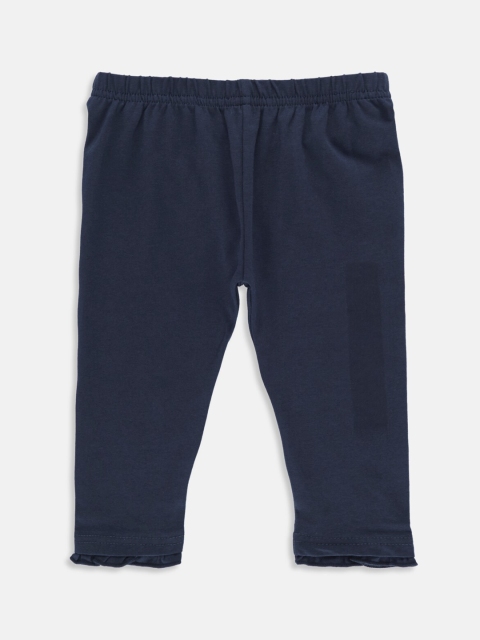 

Chirpie Pie by Pantaloons Girls Navy Blue Solid Ankle-Length Leggings