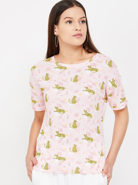 

Fame Forever by Lifestyle Women Pink Printed Top