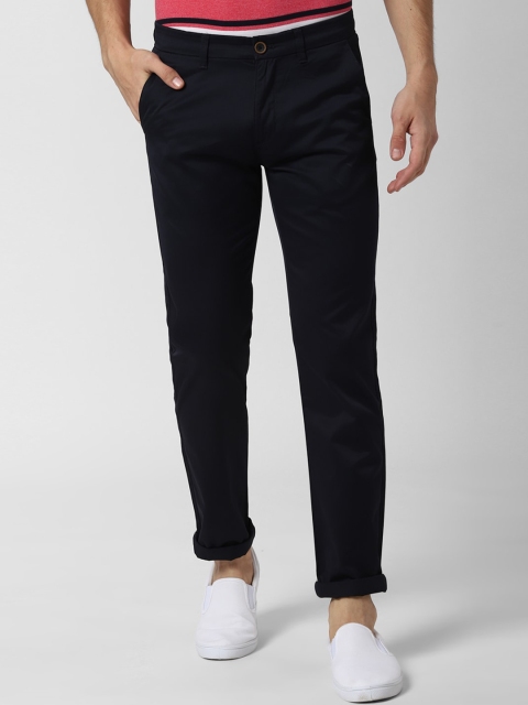 

Peter England Casuals Men Black Slim Fit Solid Chinos