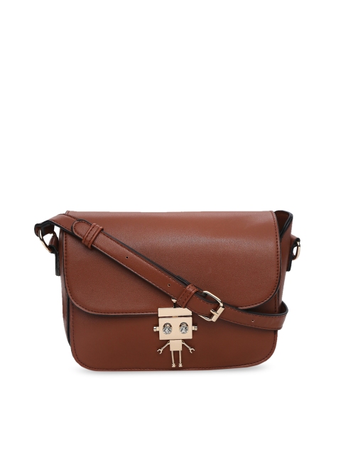 

Forever Glam by Pantaloons Brown Solid Sling Bag