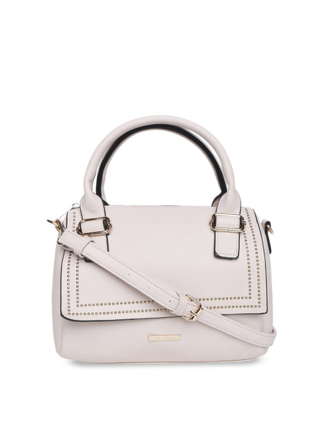 

Forever Glam by Pantaloons Off-White Solid Handheld Bag