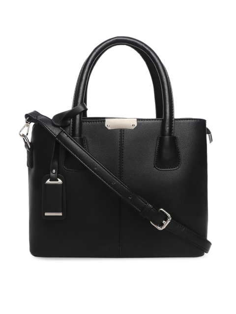 Forever Glam by Pantaloons Black Solid Handheld Bag
