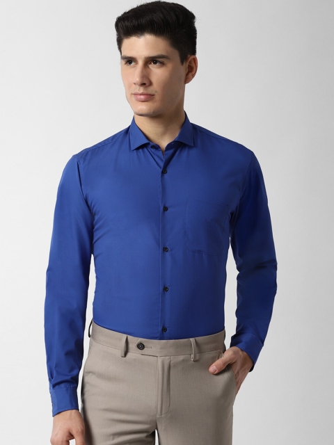 

Peter England Men Blue Regular Fit Solid Formal Shirt